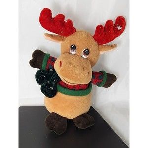 TL TOYS HK LTD Reindeer PLUSH Children’s Christmas Holiday Sweater Scarf Antlers